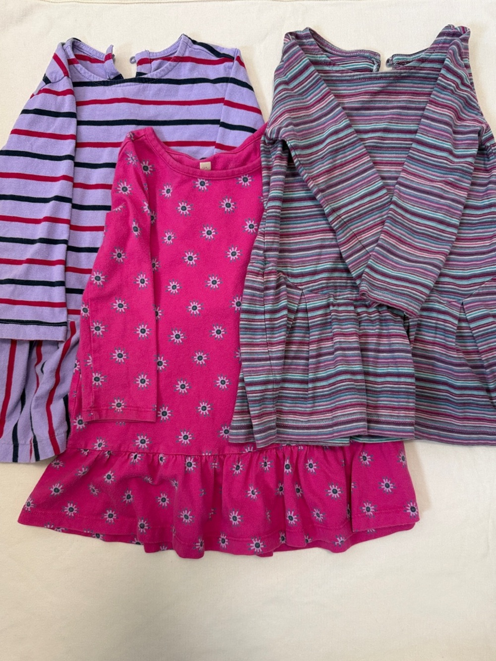 Bundle of size 2 long-sleeved dress/tunics (Primary and Tea Collection)